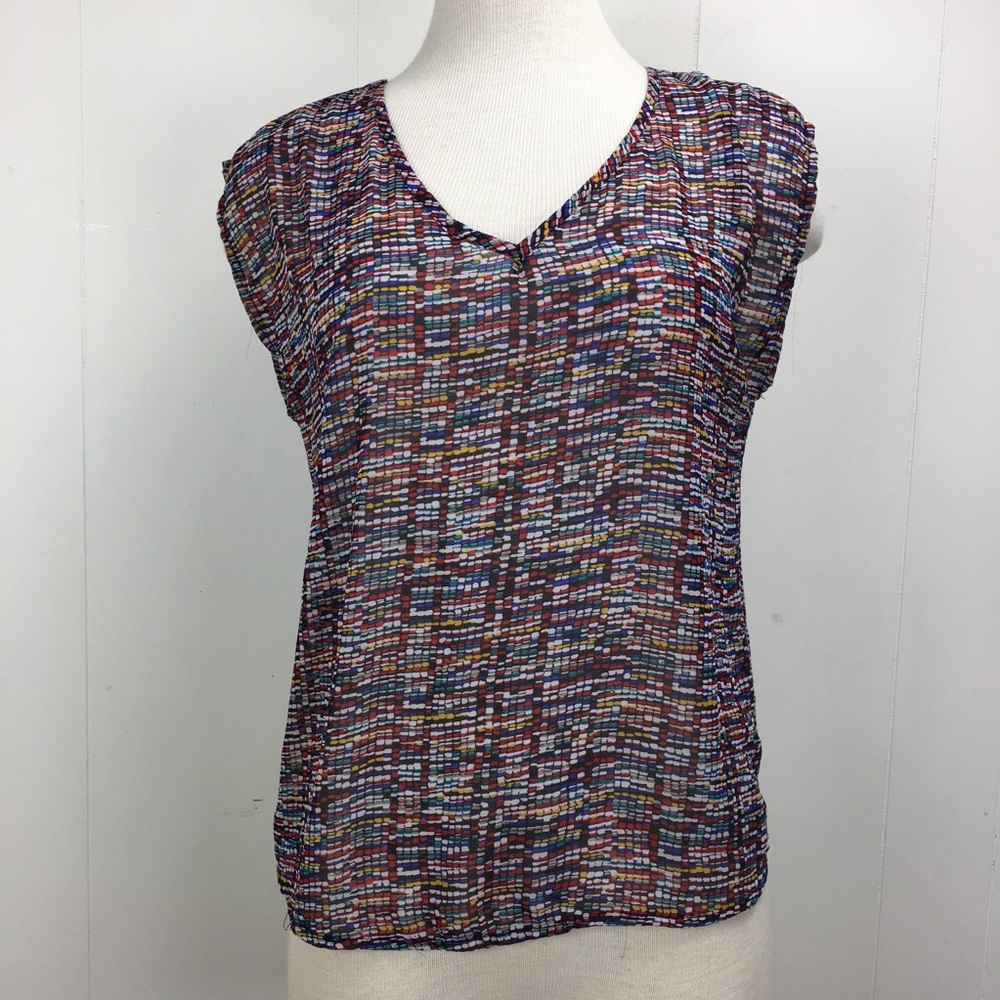 Imaginary Voyage Speckled Confetti Cut-out Tank S